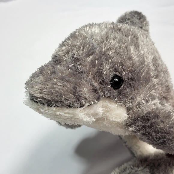 Aurora World Grey Dolphin 10" Plush Stuffed Sea Ocean Animal Toy - Picture 1 of 9
